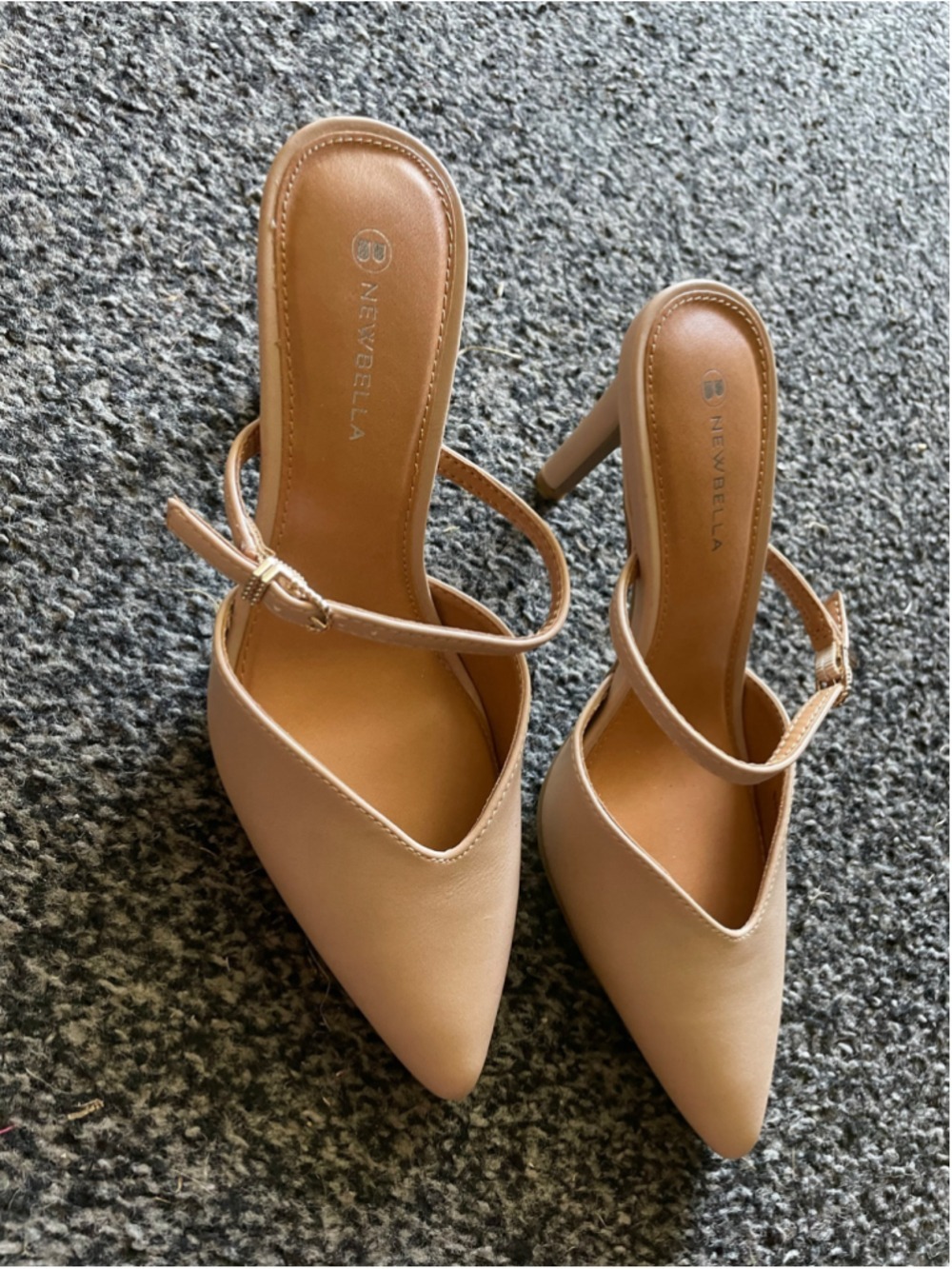 Women's Newbella Beige Pointed Toe Stiletto Heels